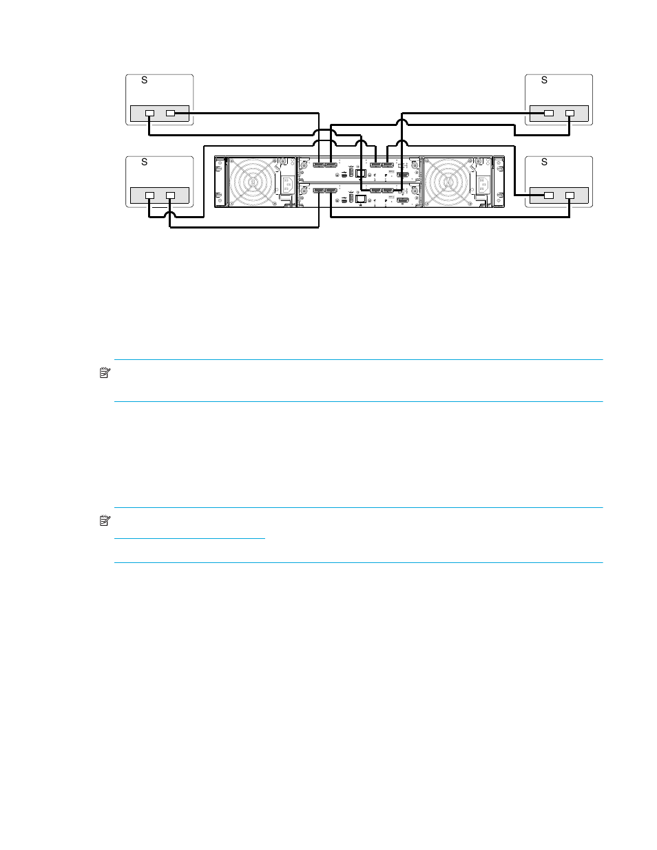 Connecting remote management hosts, Updating firmware, Four servers/one hba per server/dual path | HP P2000 G3 MSA Array Systems User Manual | Page 39 / 76
