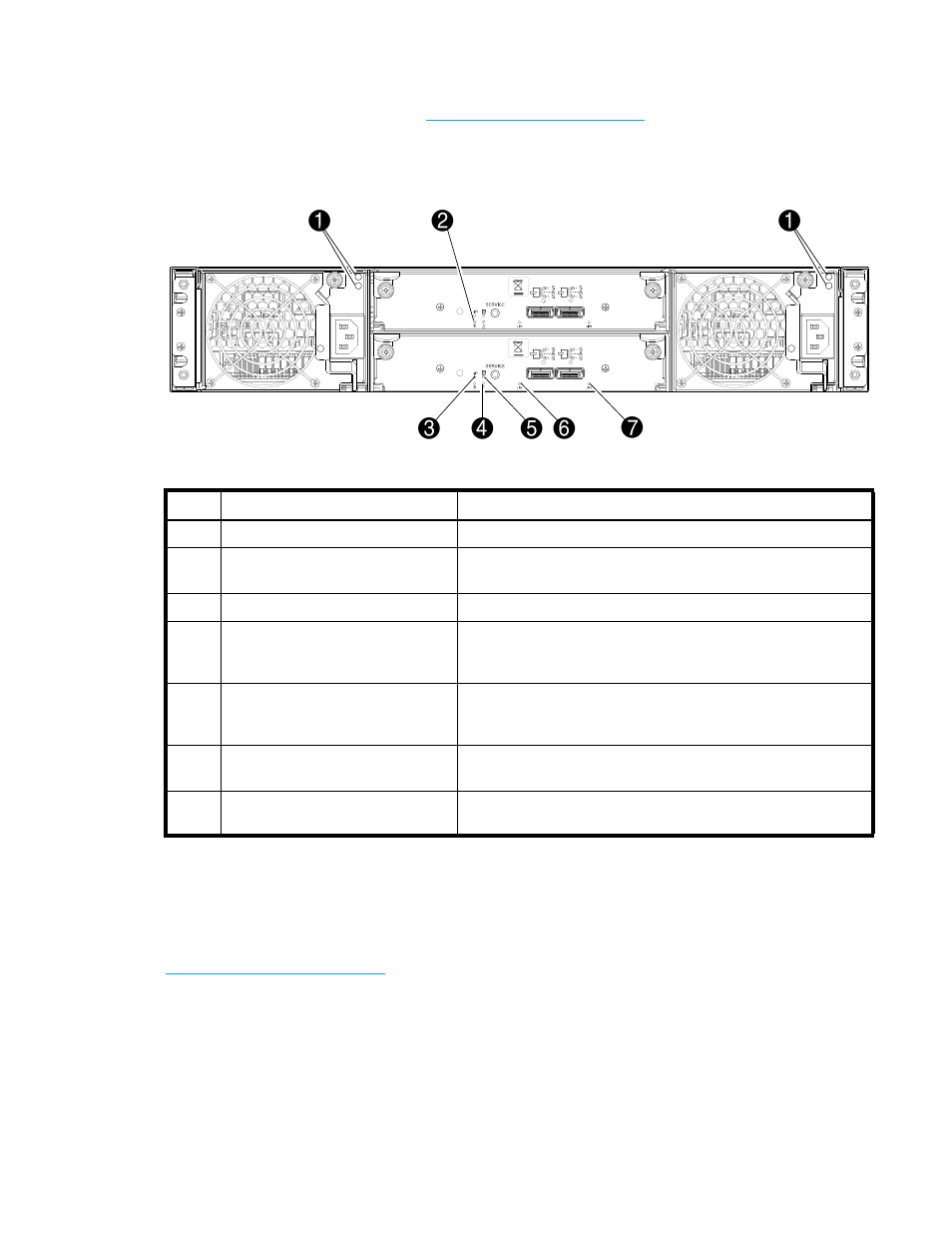 D2700 6gb drive enclosure, P2000 6gb 3.5” 12-drive enclosure, Msa70 3gb drive enclosure | 16 leds — hp p2000 6gb rear panel | HP P2000 G3 MSA Array Systems User Manual | Page 61 / 76