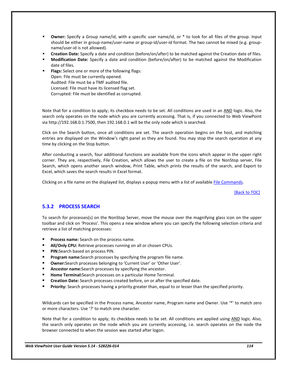 2 process search, Process search | HP Integrity NonStop J-Series User Manual | Page 114 / 192