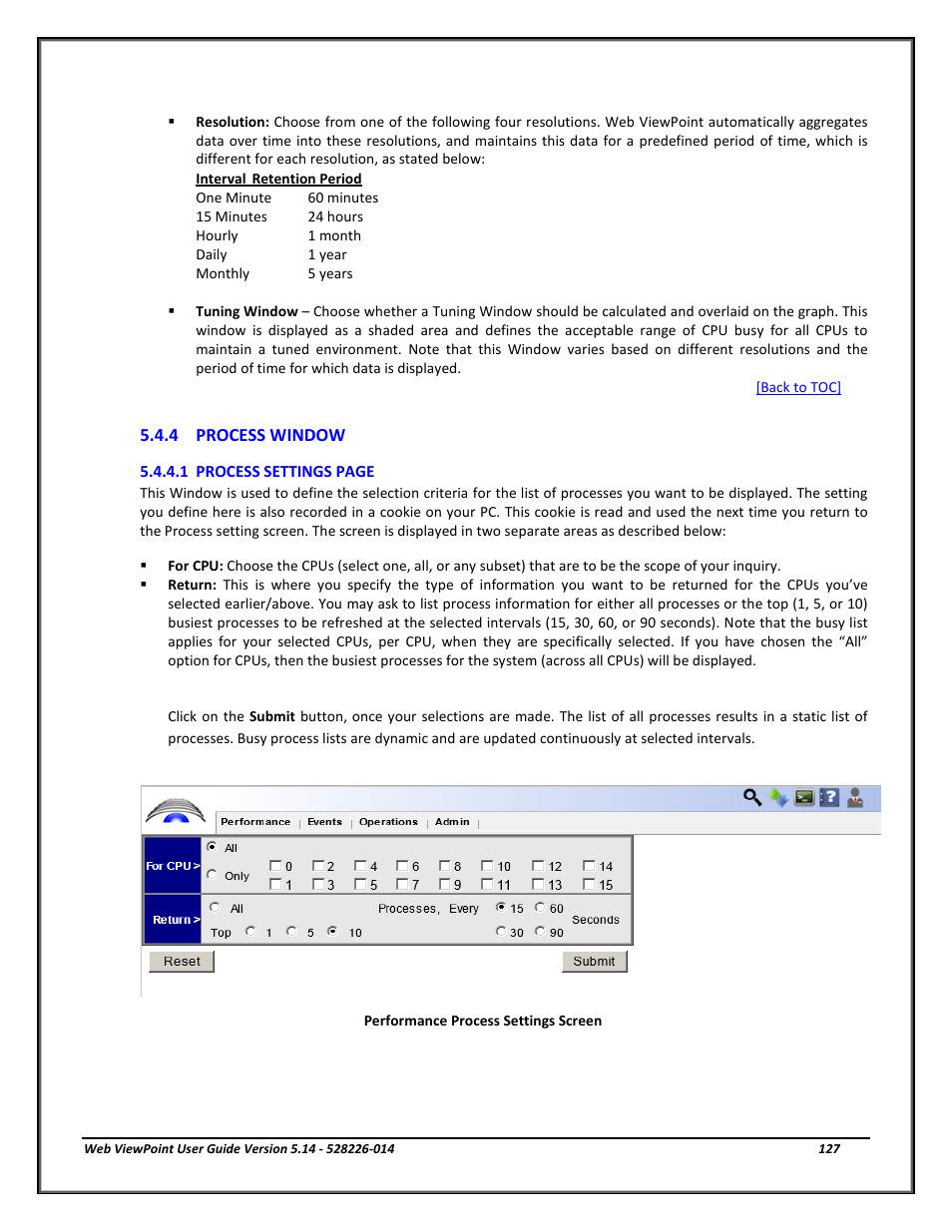 4 process window, Process window | HP Integrity NonStop J-Series User Manual | Page 127 / 192