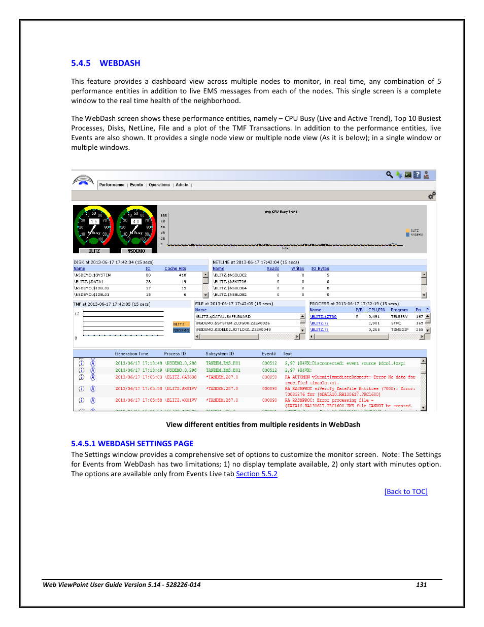 5 webdash, Webdash | HP Integrity NonStop J-Series User Manual | Page 131 / 192