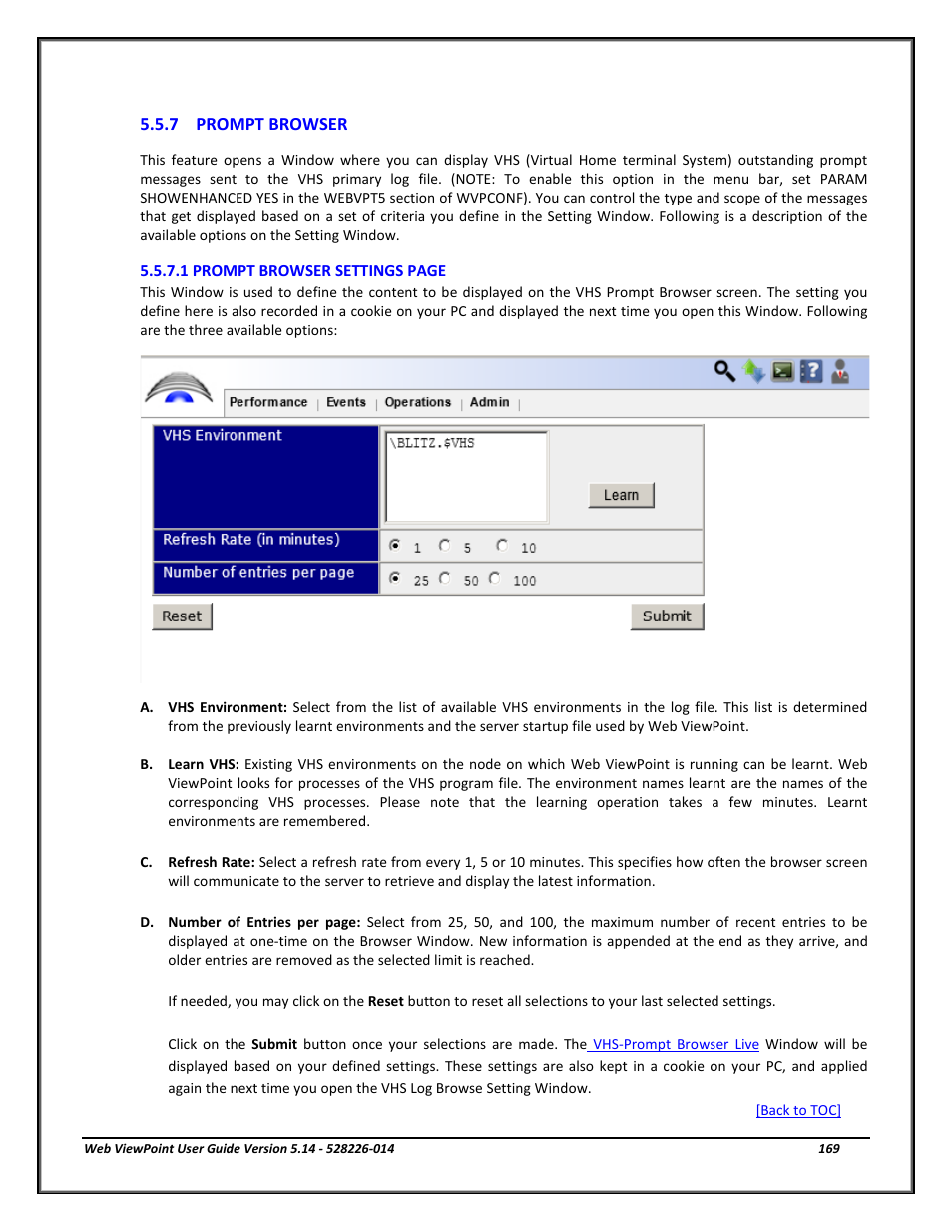 Prompt browser | HP Integrity NonStop J-Series User Manual | Page 169 / 192