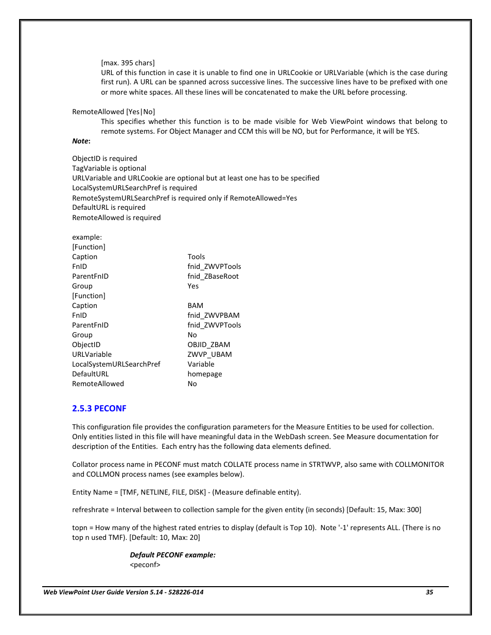 3 peconf, Peconf | HP Integrity NonStop J-Series User Manual | Page 35 / 192