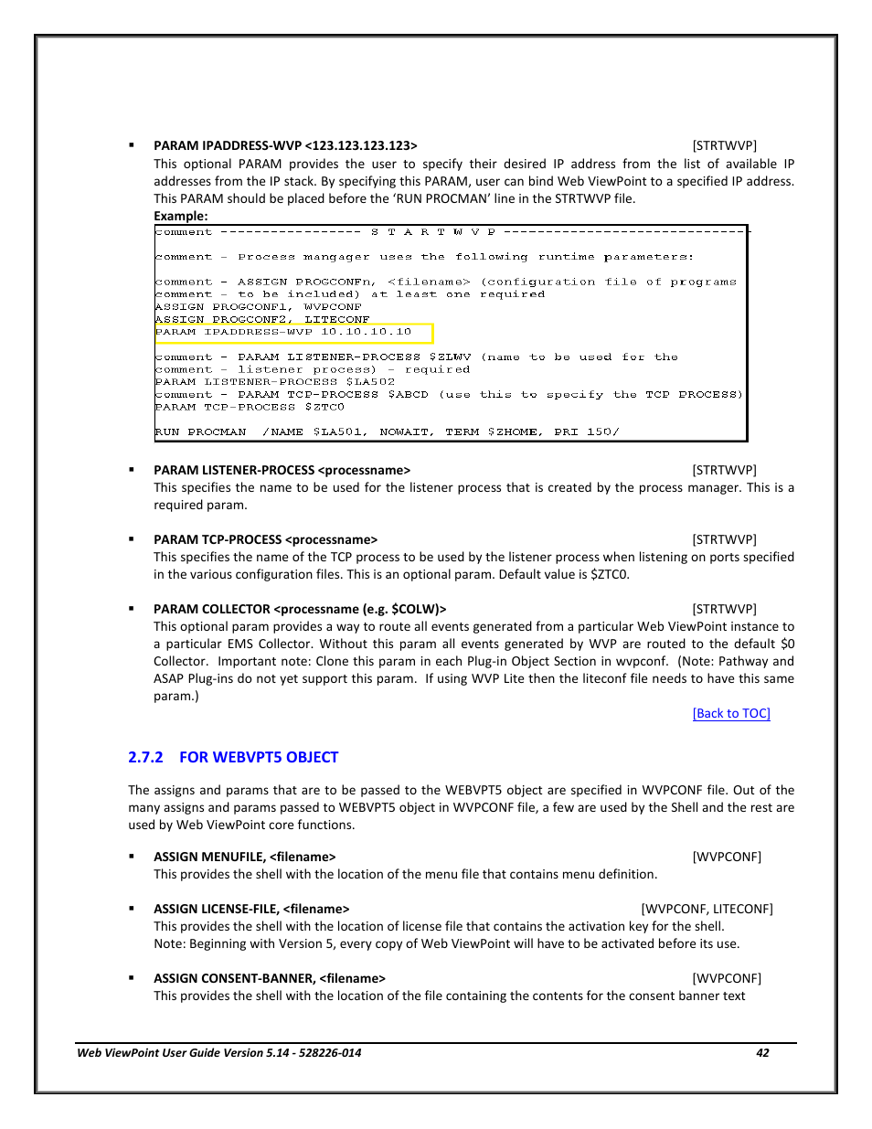 For webvpt5 object | HP Integrity NonStop J-Series User Manual | Page 42 / 192