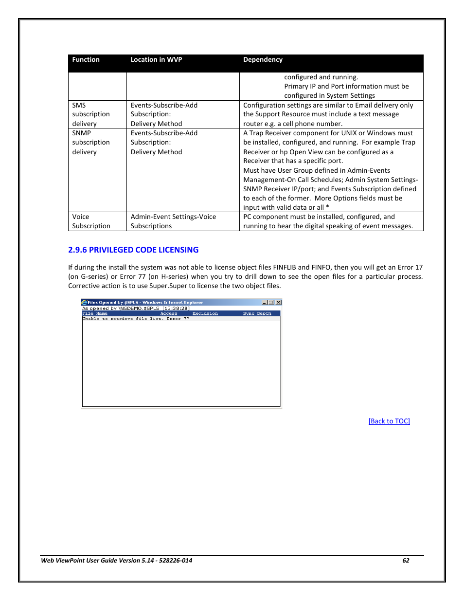 6 privileged code licensing, Privileged code licensing | HP Integrity NonStop J-Series User Manual | Page 62 / 192