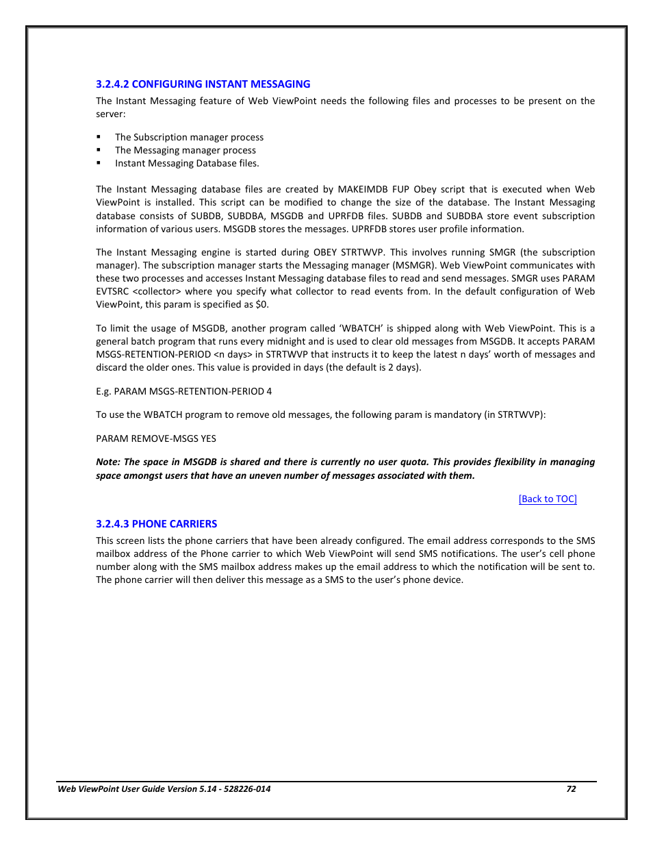 2 configuring instant messaging, 3 phone carriers, Configuring instant messaging | Phone carriers | HP Integrity NonStop J-Series User Manual | Page 72 / 192