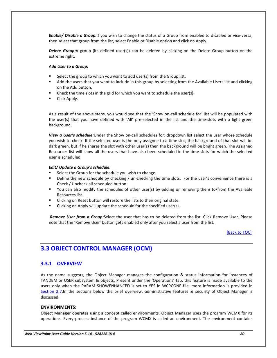 Object control manager (ocm), Overview, Object control manager(ocm) | 3 object control manager (ocm) | HP Integrity NonStop J-Series User Manual | Page 80 / 192