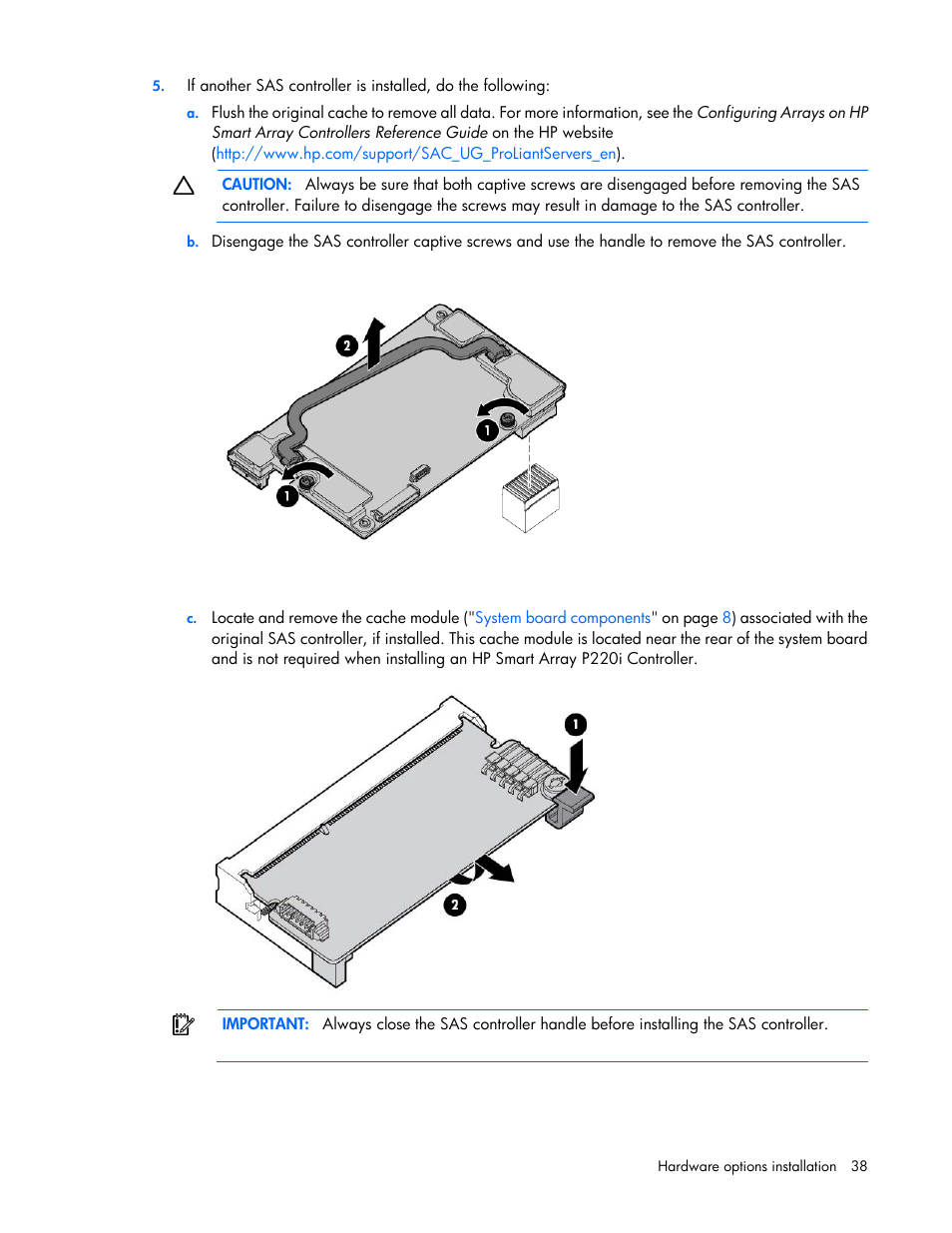 HP ProLiant BL420c Gen8 Server Blade User Manual | Page 38 / 88