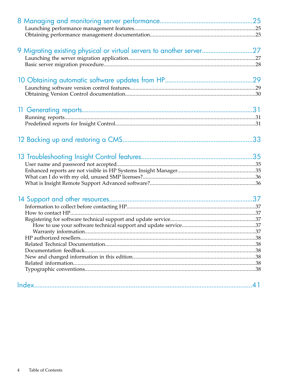 HP Insight Control User Manual | Page 4 / 44