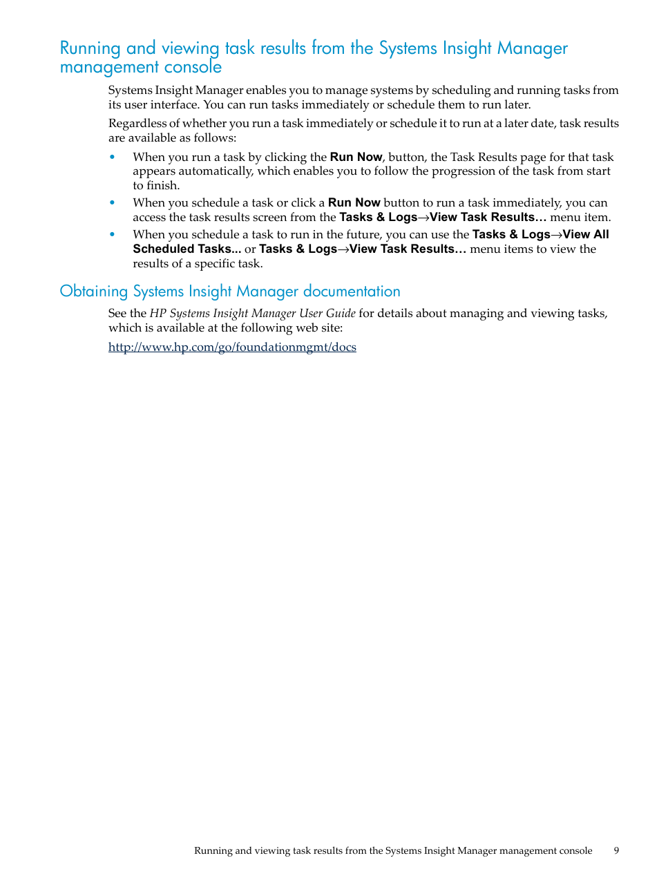 Obtaining systems insight manager documentation | HP Insight Control User Manual | Page 9 / 44