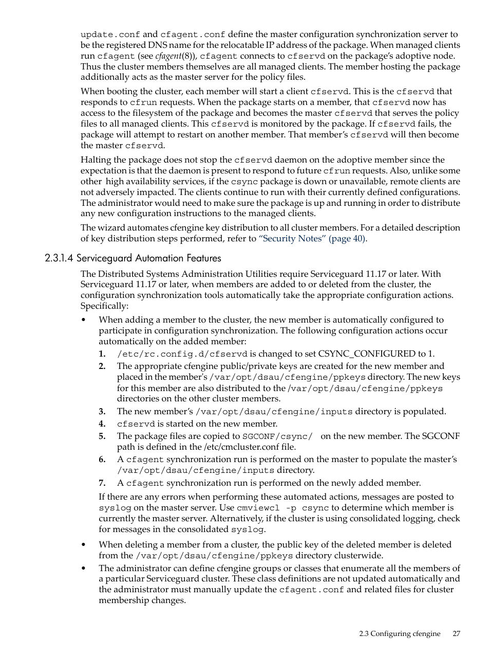 4 serviceguard automation features | HP Linux Server Management Software User Manual | Page 27 / 98