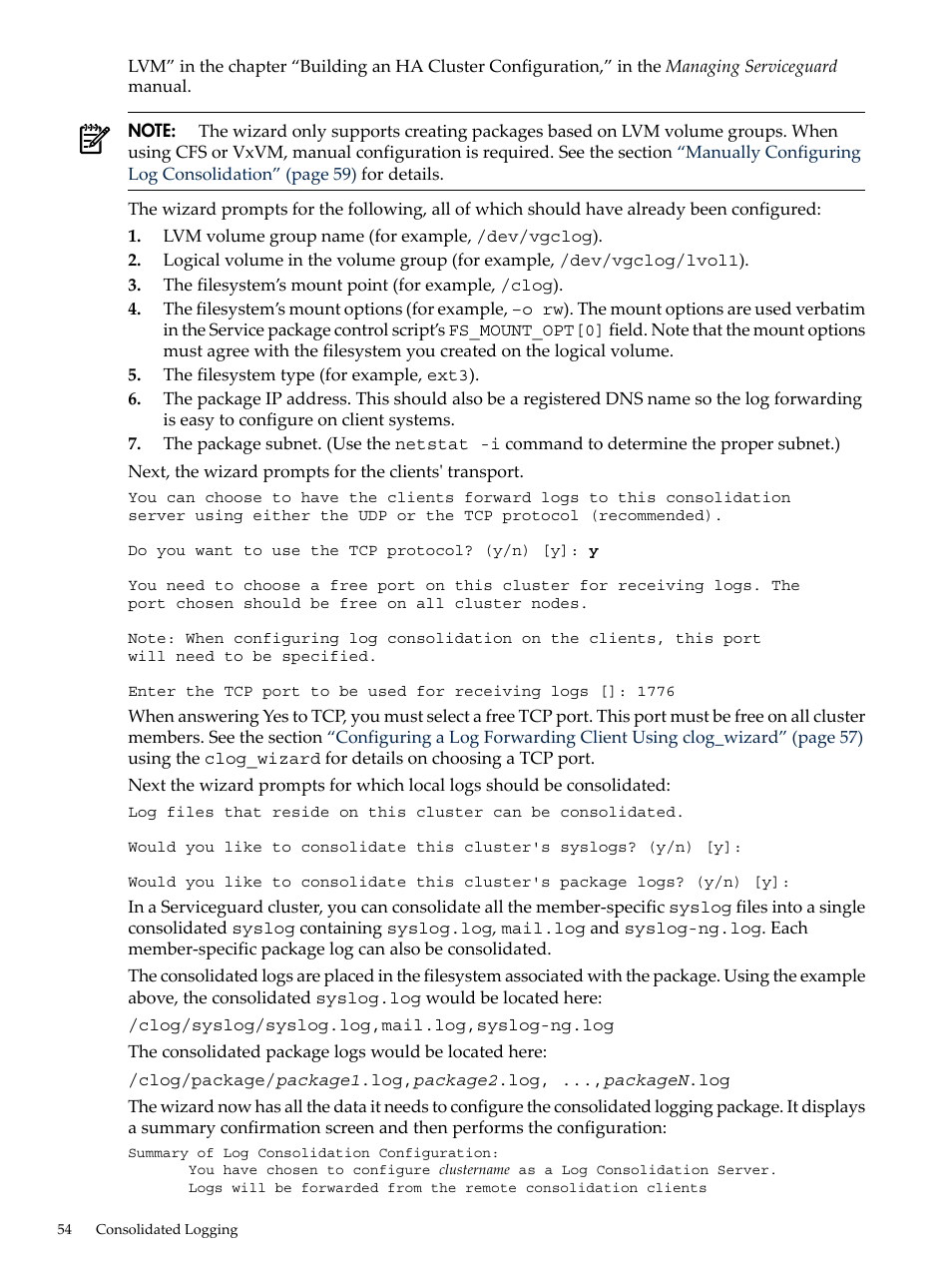 HP Linux Server Management Software User Manual | Page 54 / 98