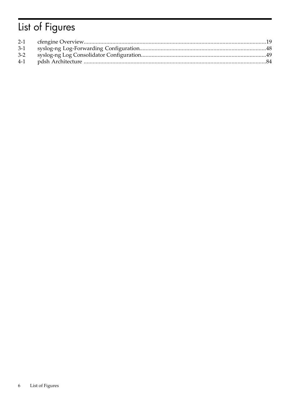 List of figures | HP Linux Server Management Software User Manual | Page 6 / 98