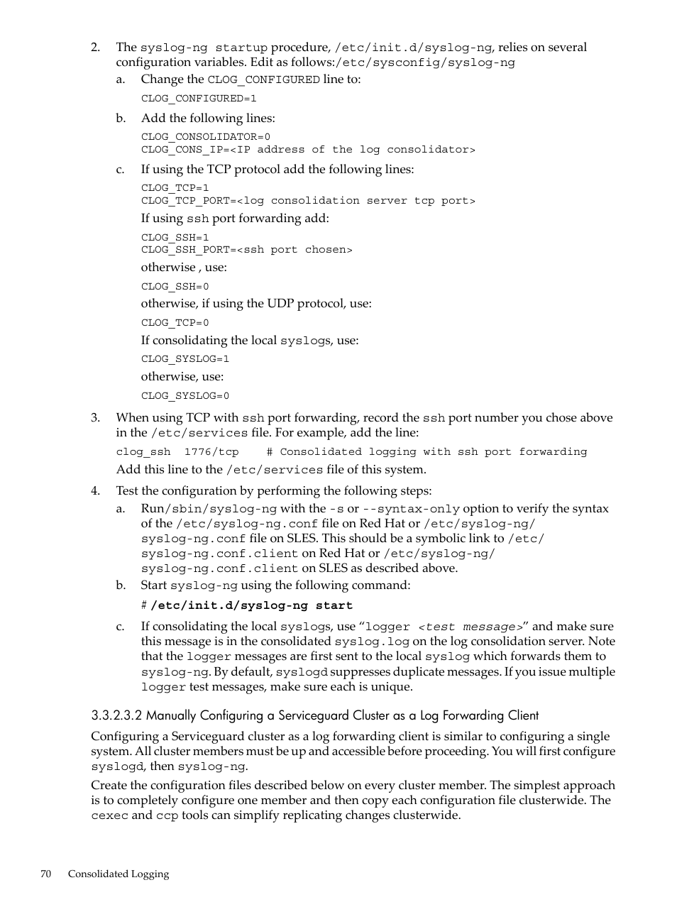 HP Linux Server Management Software User Manual | Page 70 / 98