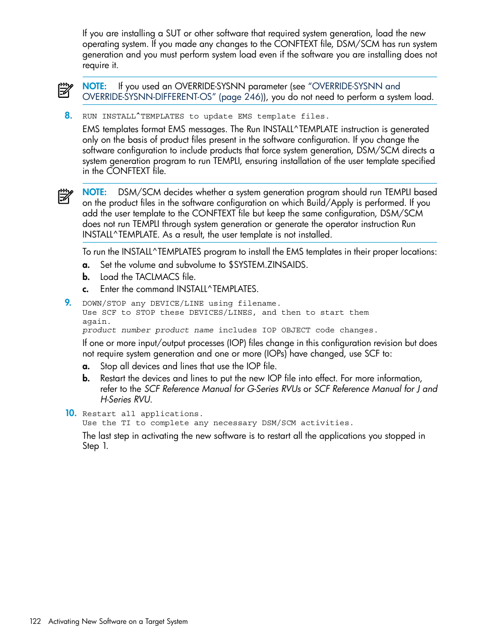 HP Integrity NonStop H-Series User Manual | Page 122 / 252