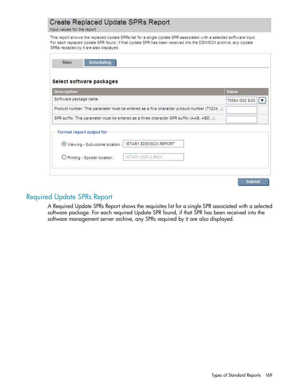 Required update sprs report | HP Integrity NonStop H-Series User Manual | Page 169 / 252