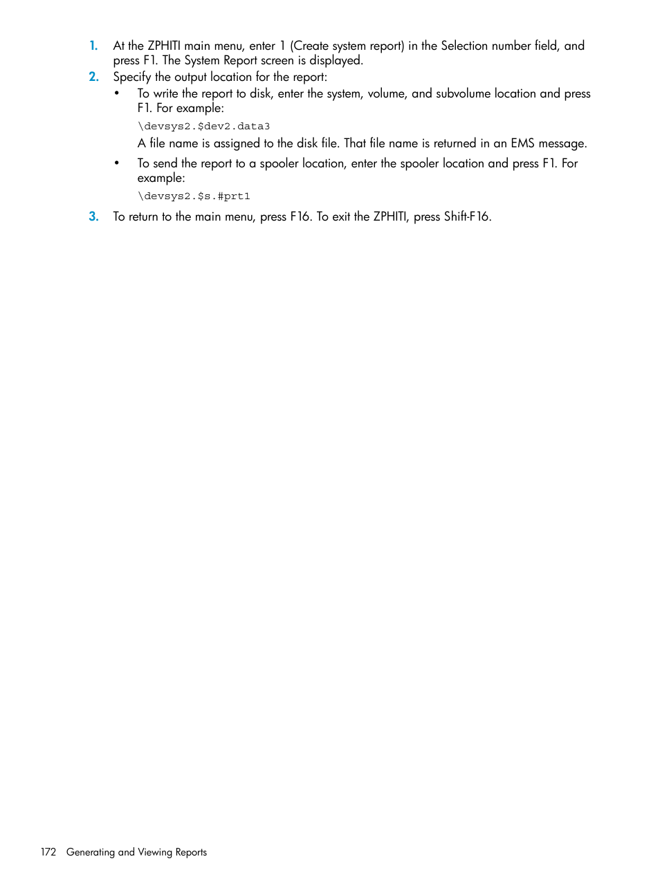 HP Integrity NonStop H-Series User Manual | Page 172 / 252