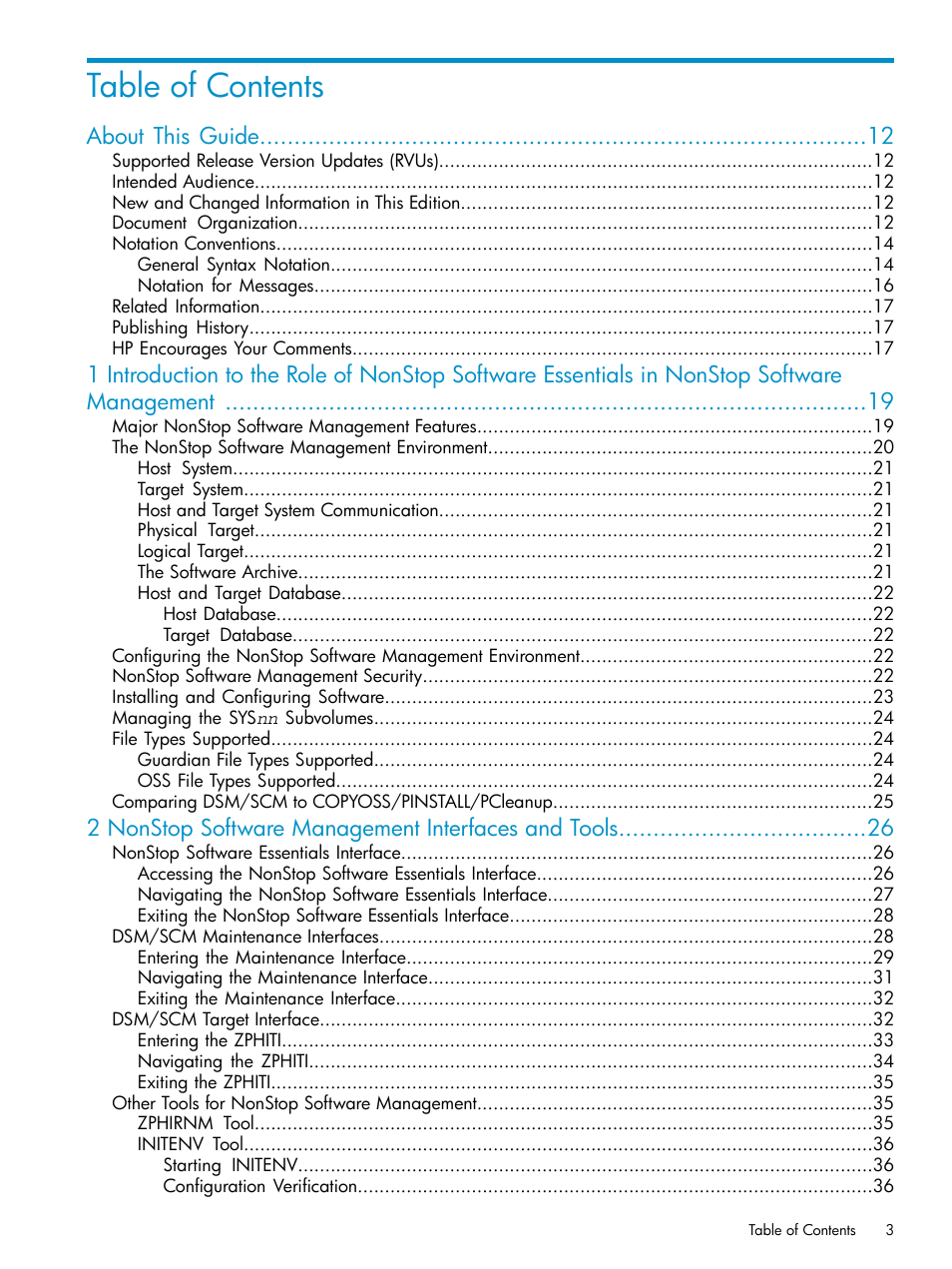 HP Integrity NonStop H-Series User Manual | Page 3 / 252