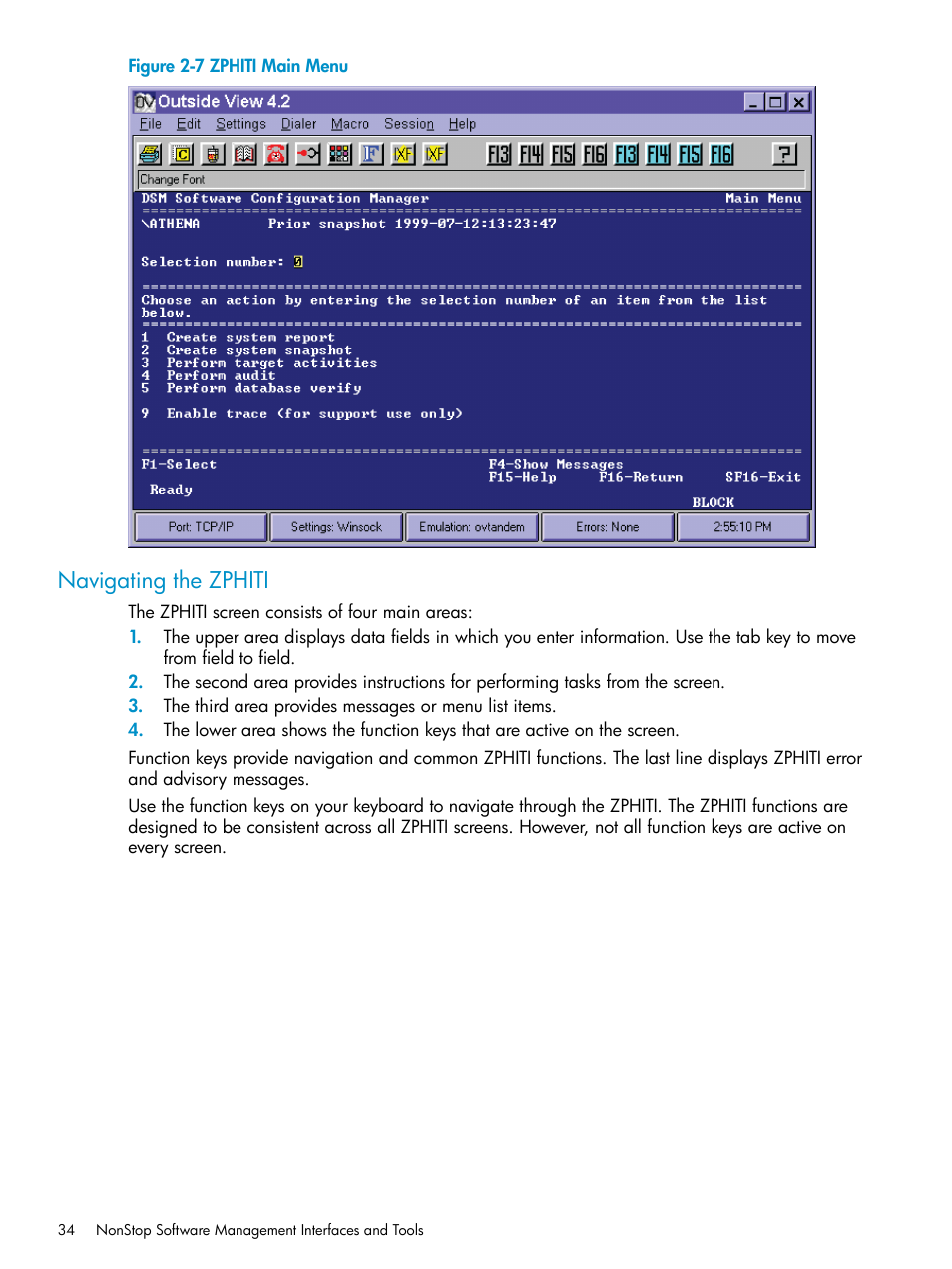 Navigating the zphiti | HP Integrity NonStop H-Series User Manual | Page 34 / 252