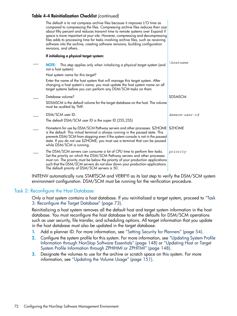 Task 2: reconfigure the host database | HP Integrity NonStop H-Series User Manual | Page 72 / 252