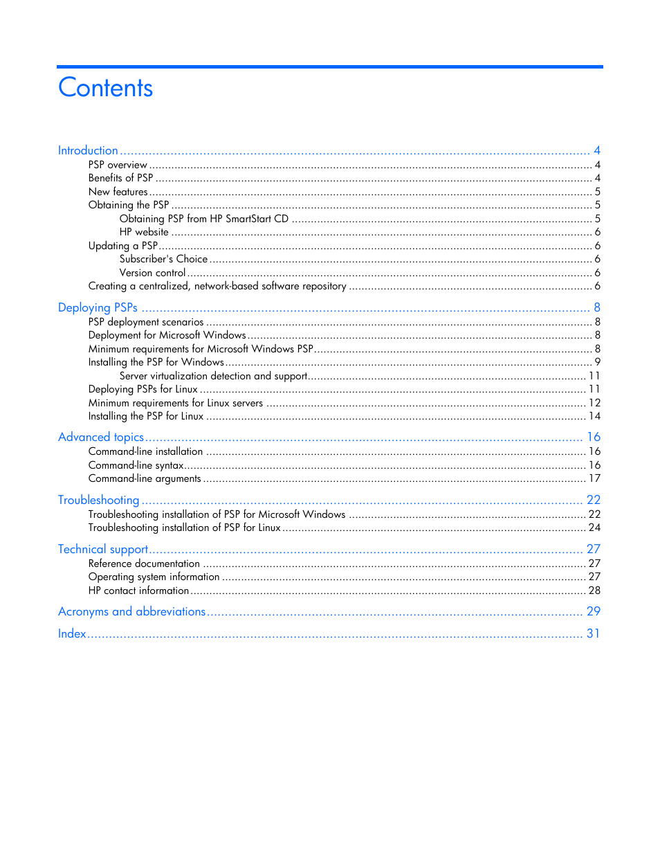 HP ProLiant Support Pack User Manual | Page 3 / 32