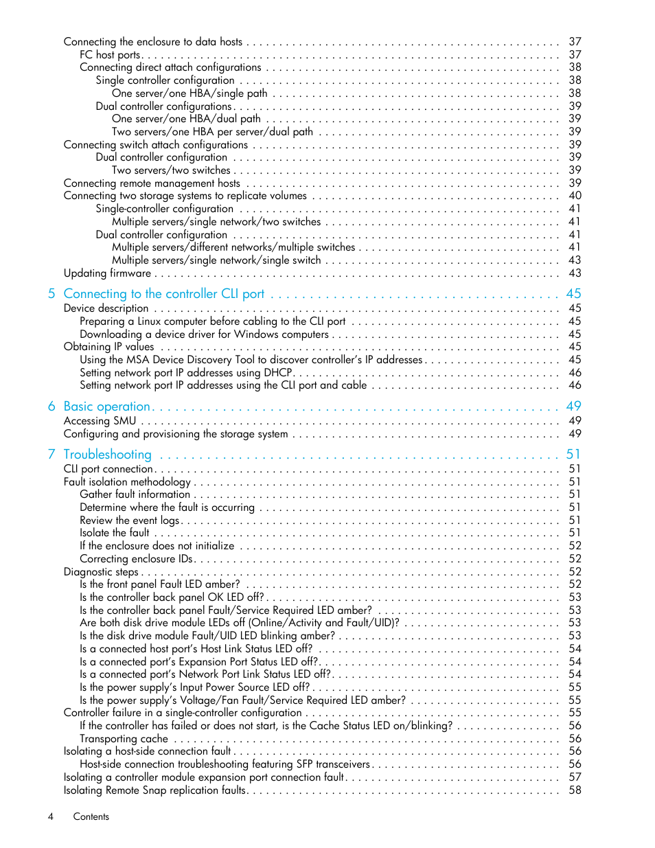 HP P2000 G3 MSA Array Systems User Manual | Page 4 / 84