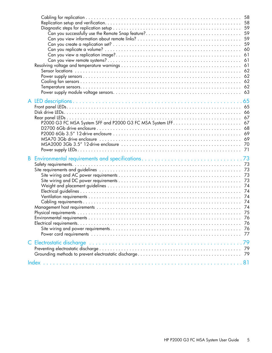 HP P2000 G3 MSA Array Systems User Manual | Page 5 / 84