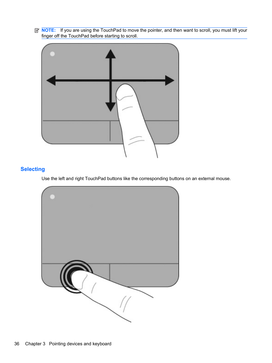 Selecting | HP ProBook 4320s Notebook-PC User Manual | Page 48 / 190