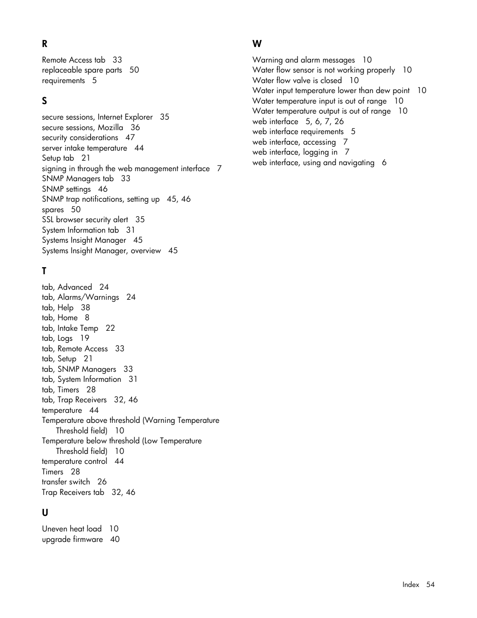 HP Modular Cooling System User Manual | Page 54 / 54