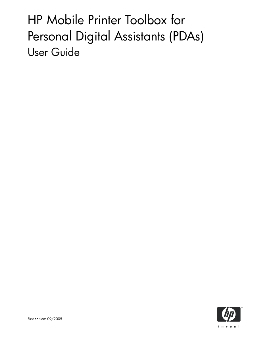 User guide | HP Deskjet 460cb Mobile Printer User Manual | Page 3 / 24