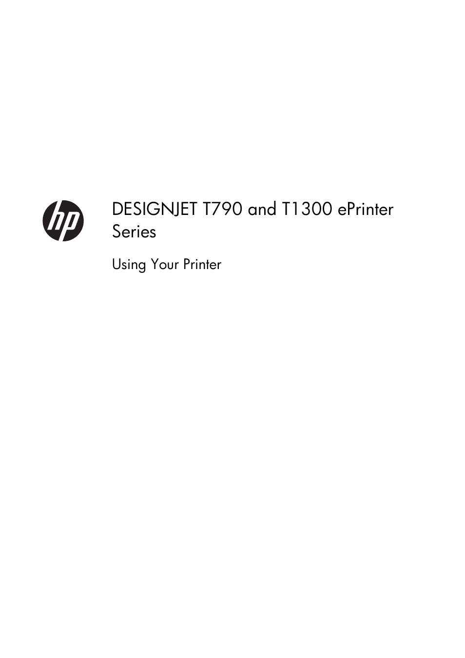 HP Designjet T1300 ePrinter User Manual | 224 pages