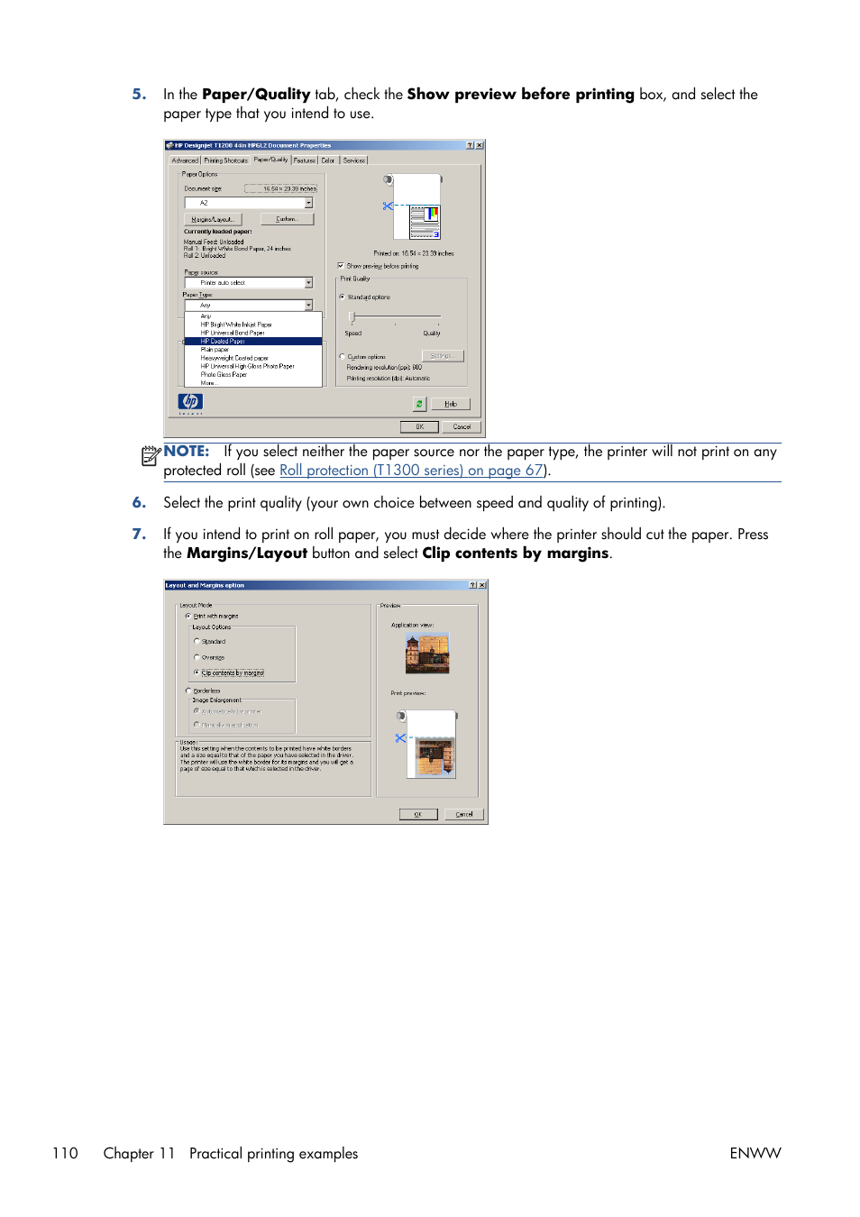 HP Designjet T1300 ePrinter User Manual | Page 118 / 224