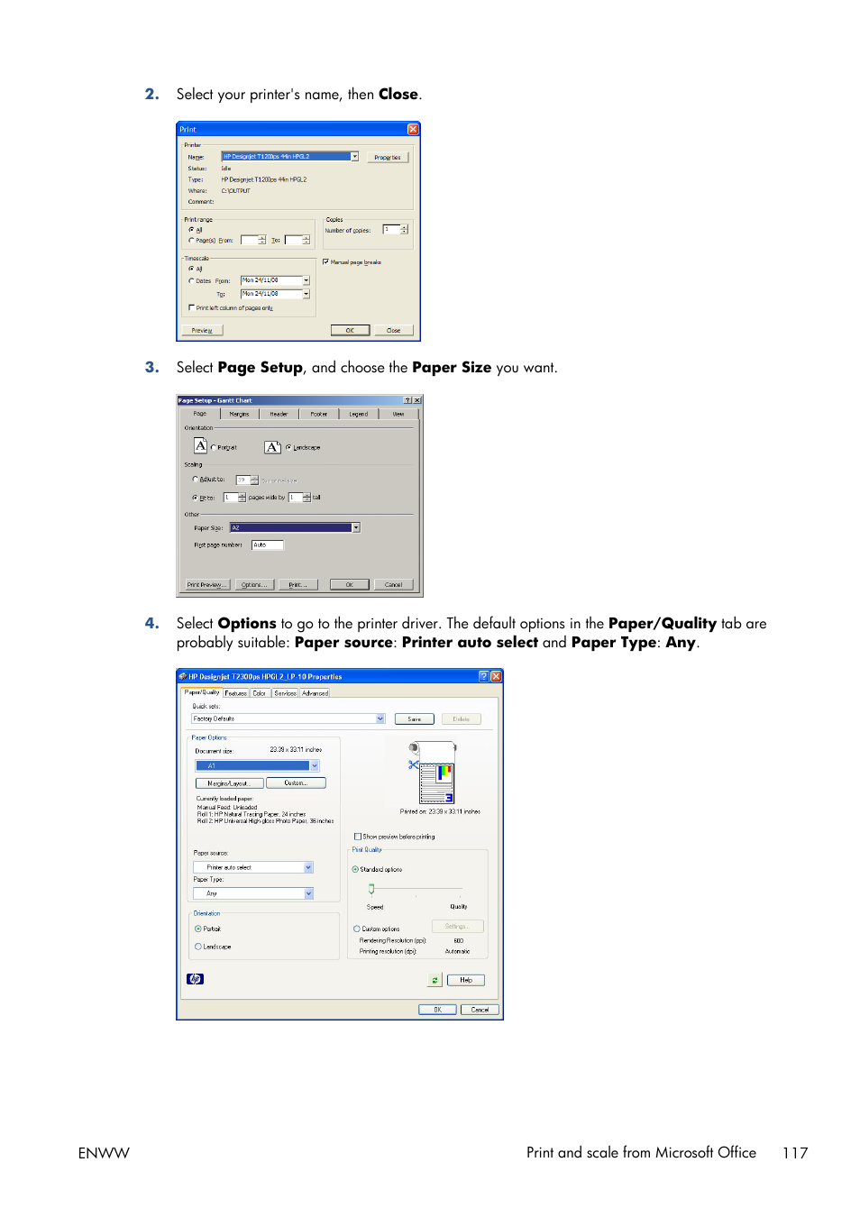 HP Designjet T1300 ePrinter User Manual | Page 125 / 224