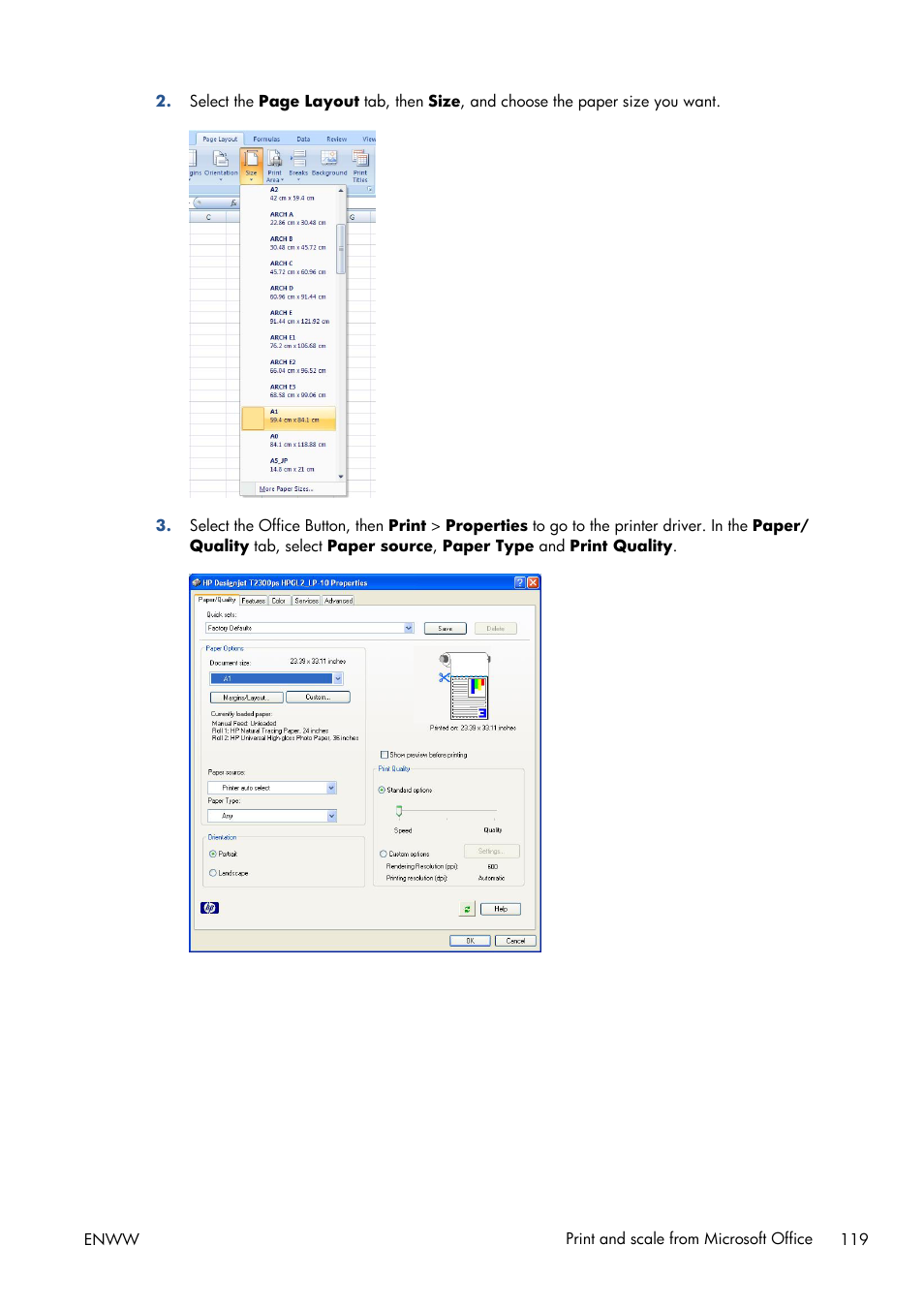 HP Designjet T1300 ePrinter User Manual | Page 127 / 224
