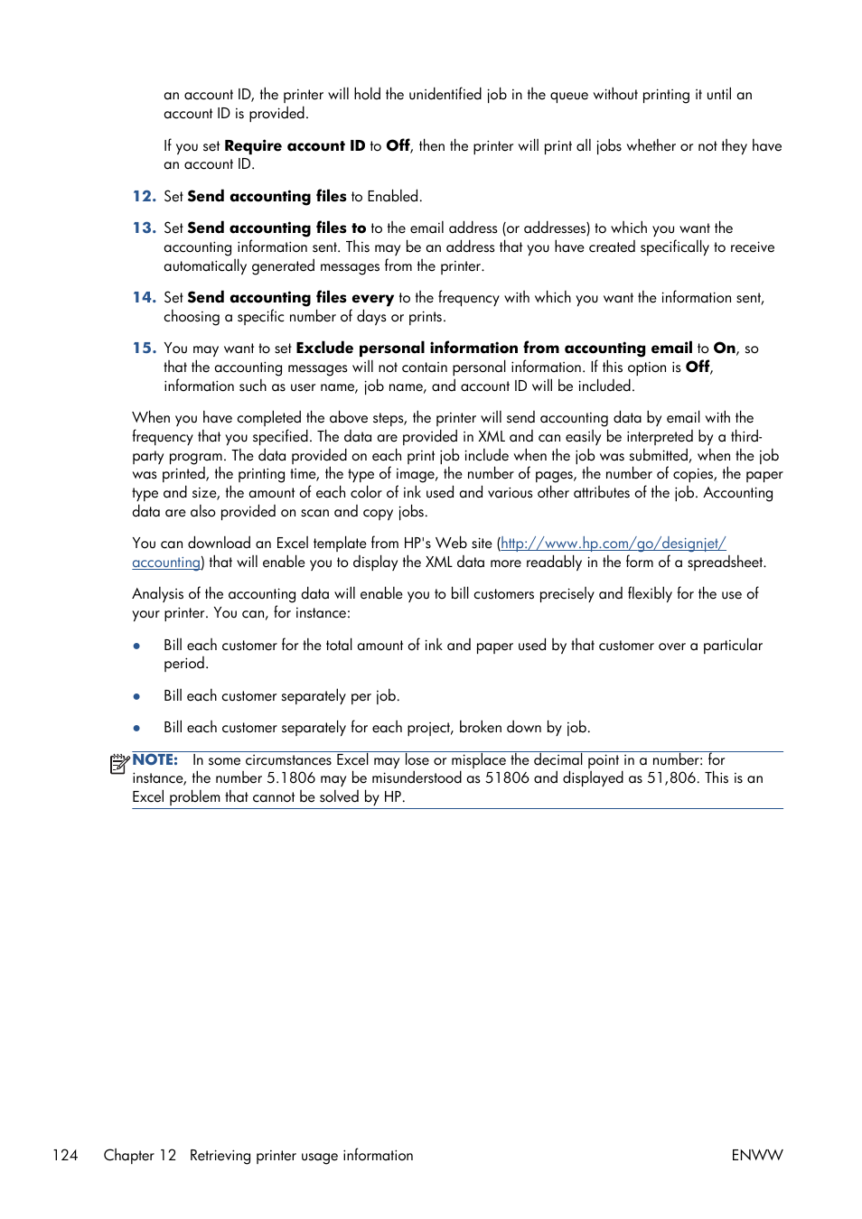HP Designjet T1300 ePrinter User Manual | Page 132 / 224