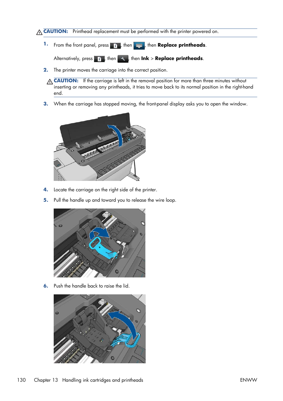 HP Designjet T1300 ePrinter User Manual | Page 138 / 224