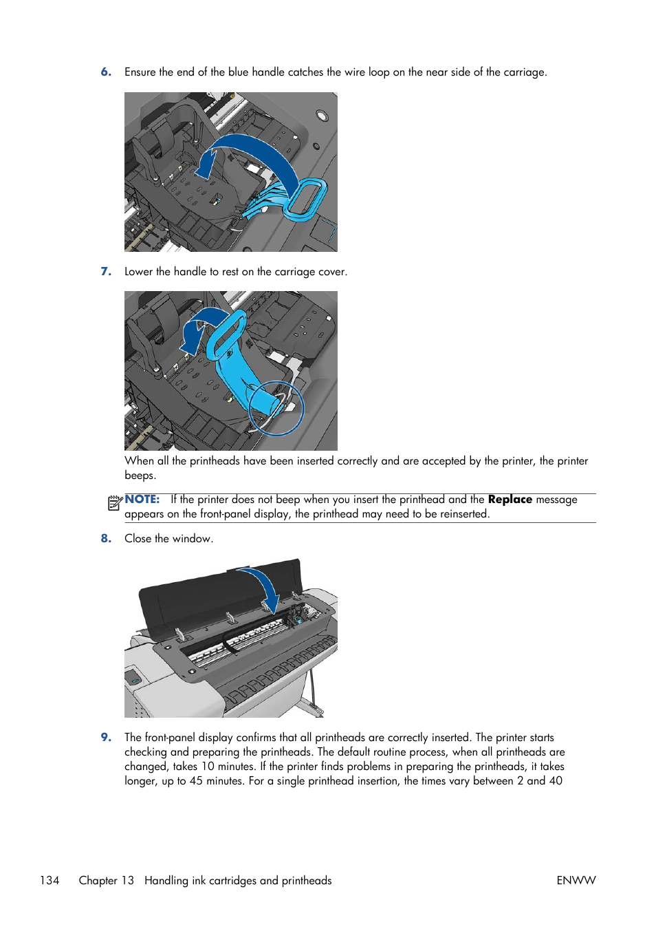 HP Designjet T1300 ePrinter User Manual | Page 142 / 224