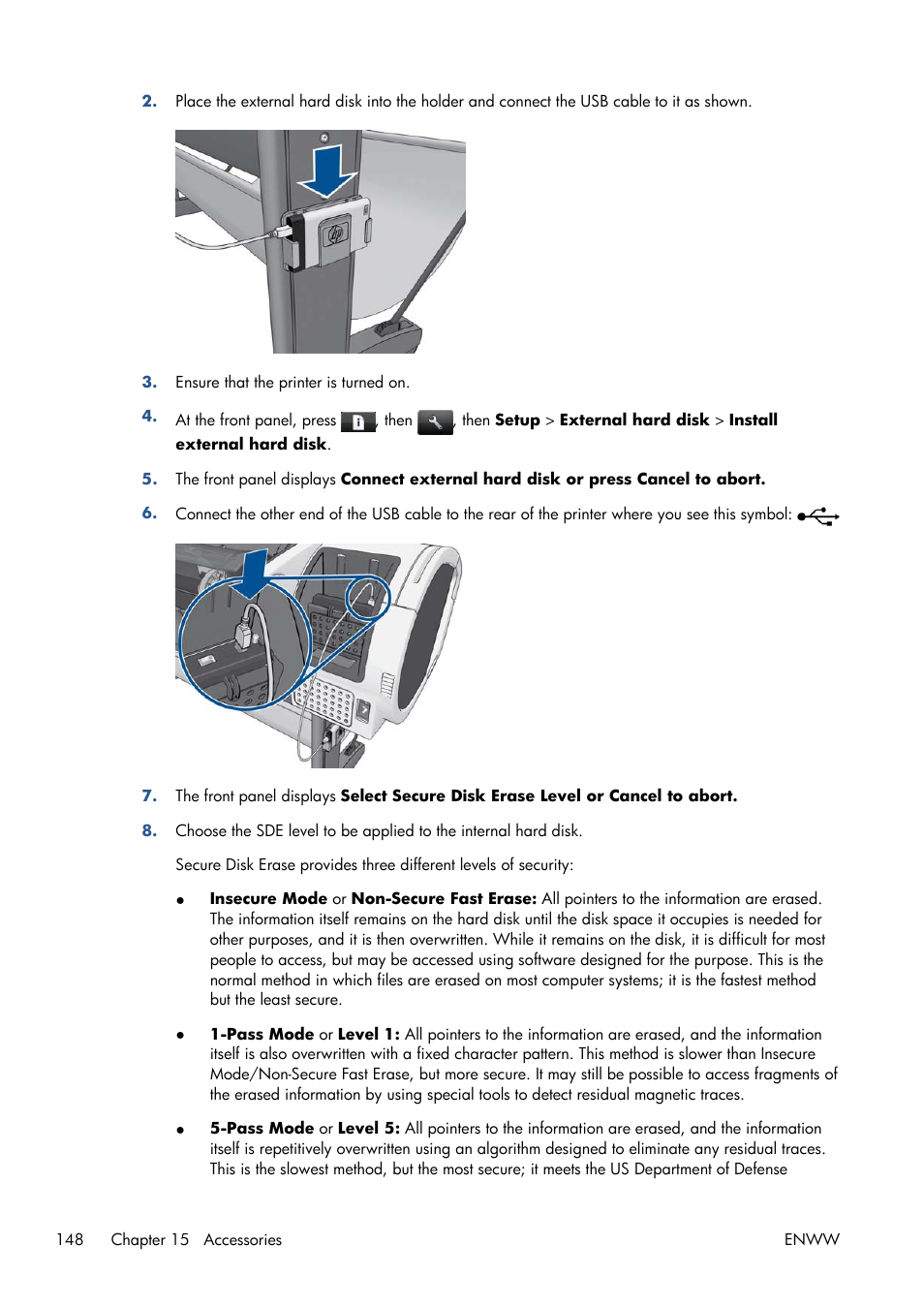HP Designjet T1300 ePrinter User Manual | Page 156 / 224