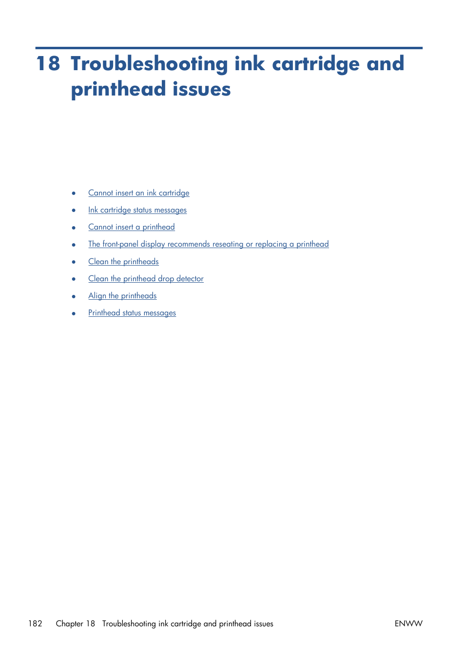 Troubleshooting ink cartridge and printhead issues | HP Designjet T1300 ePrinter User Manual | Page 190 / 224