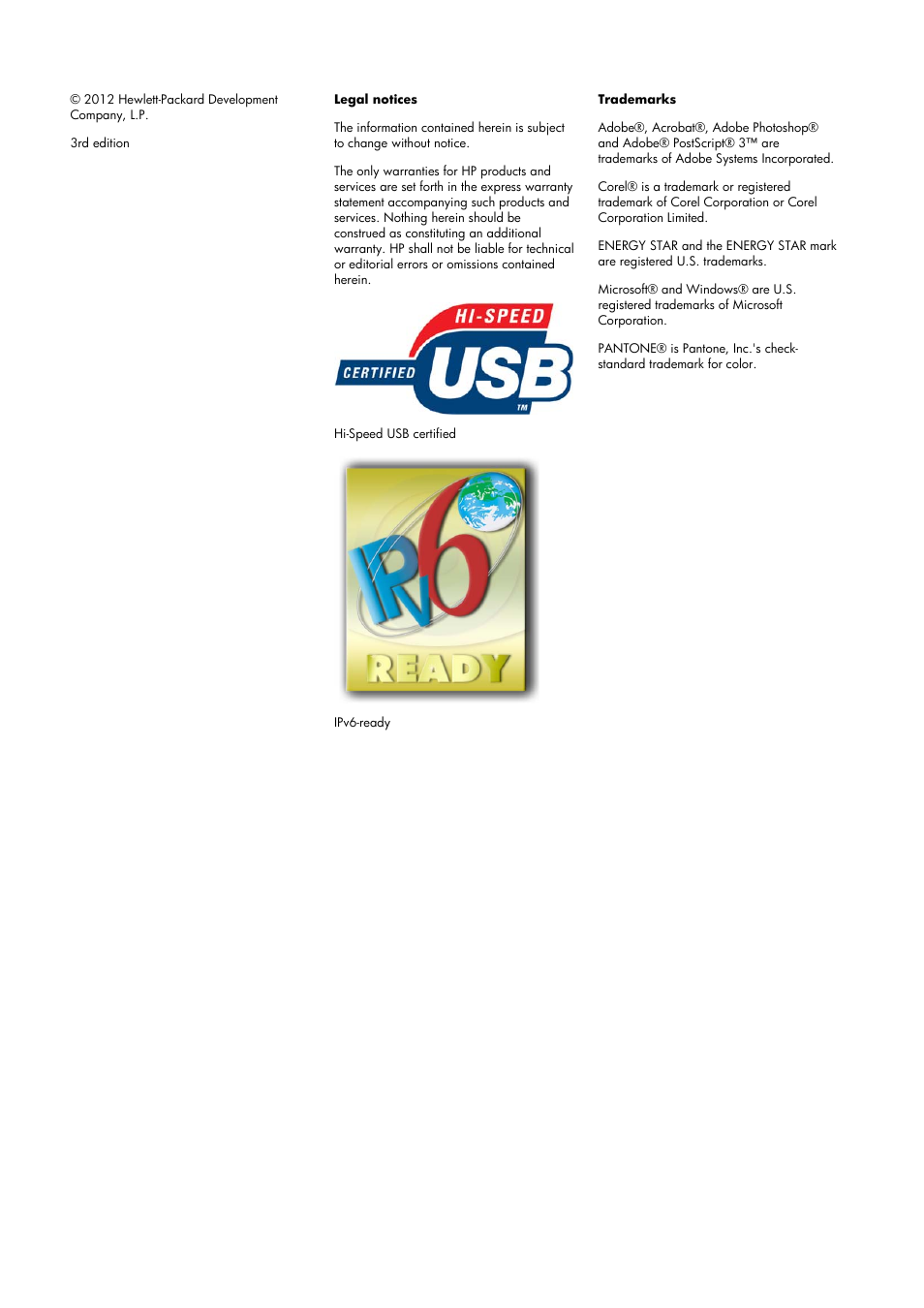 HP Designjet T1300 ePrinter User Manual | Page 2 / 224