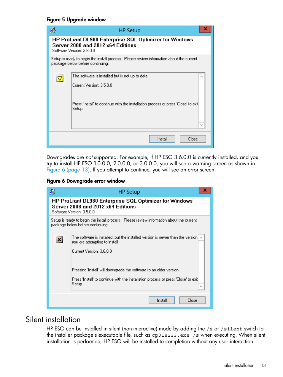 Silent installation | HP ProLiant DL980 G7 Server User Manual | Page 13 / 82