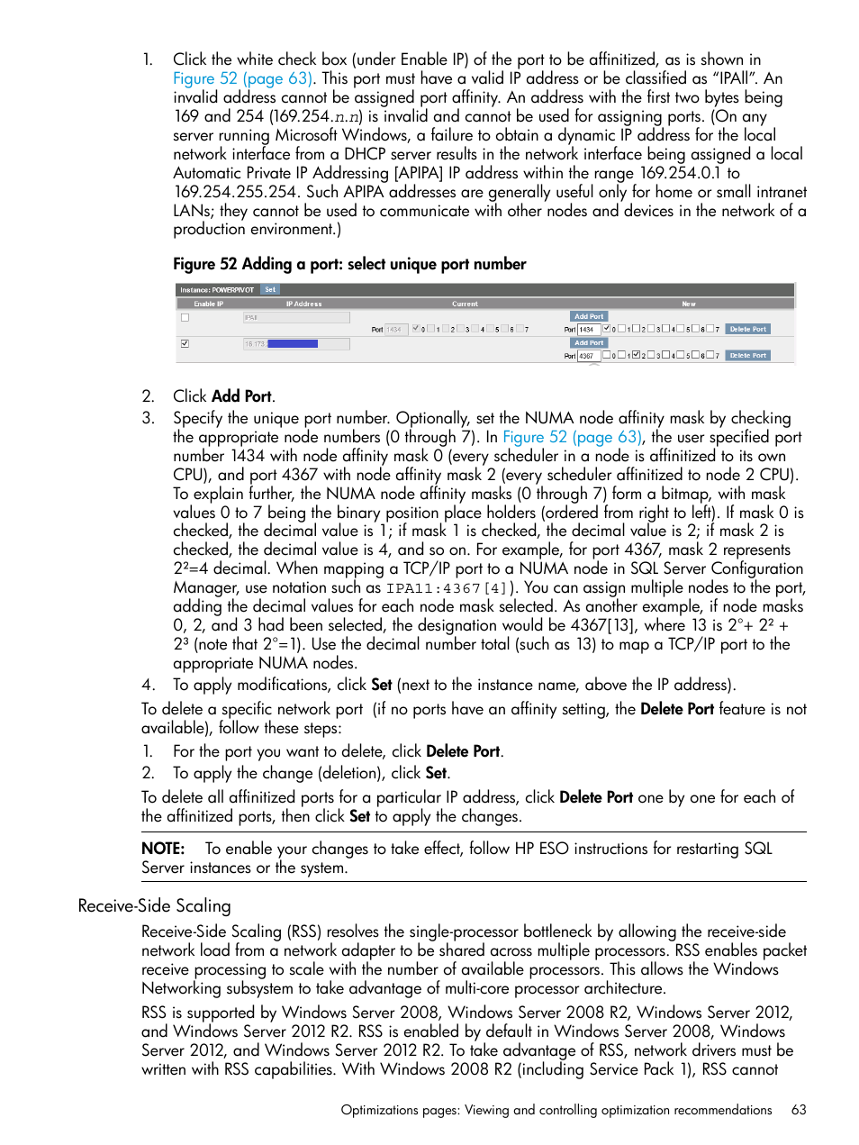 Receive-side scaling | HP ProLiant DL980 G7 Server User Manual | Page 63 / 82