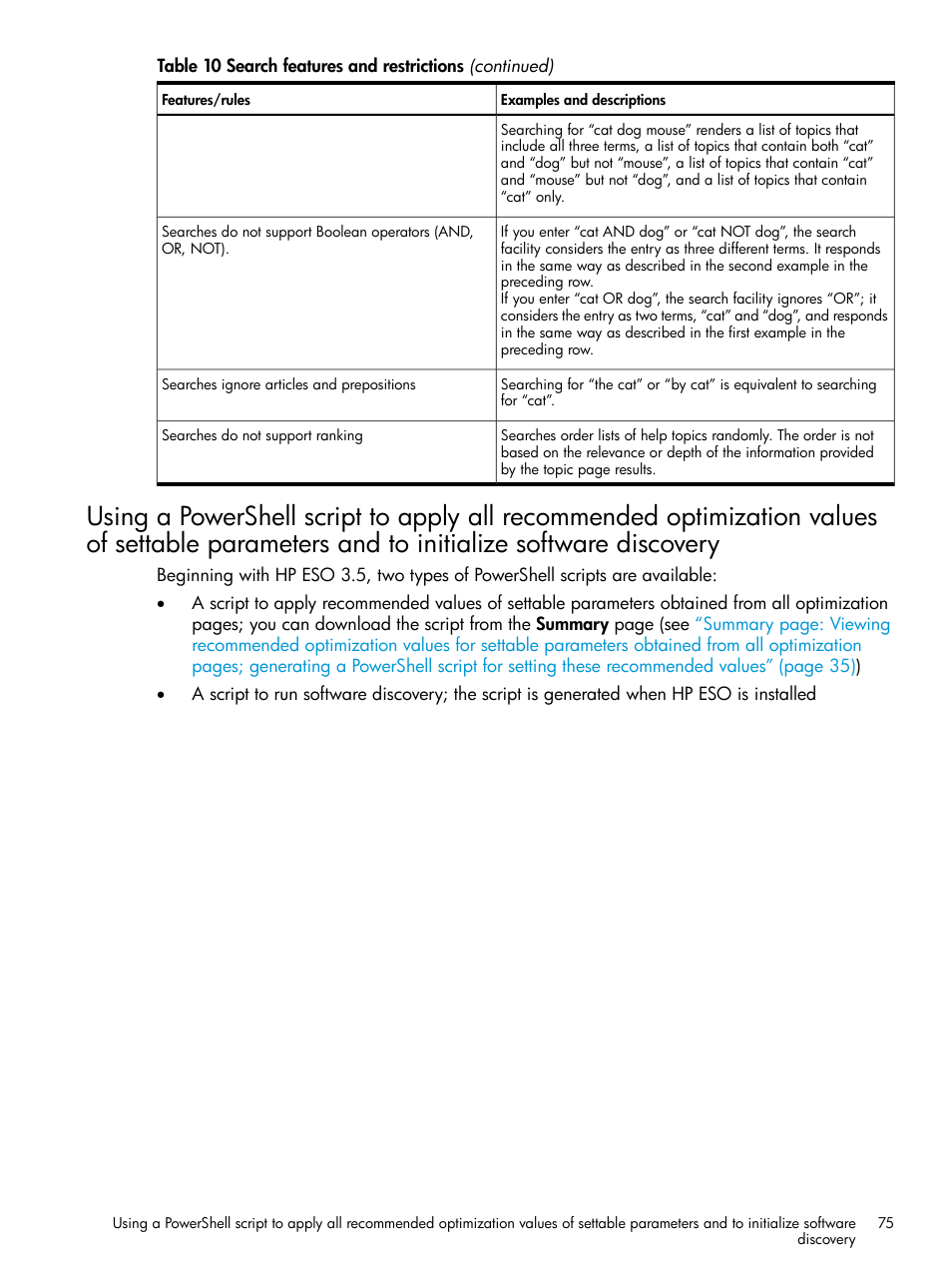 Using a powershell script to apply all recommended | HP ProLiant DL980 G7 Server User Manual | Page 75 / 82