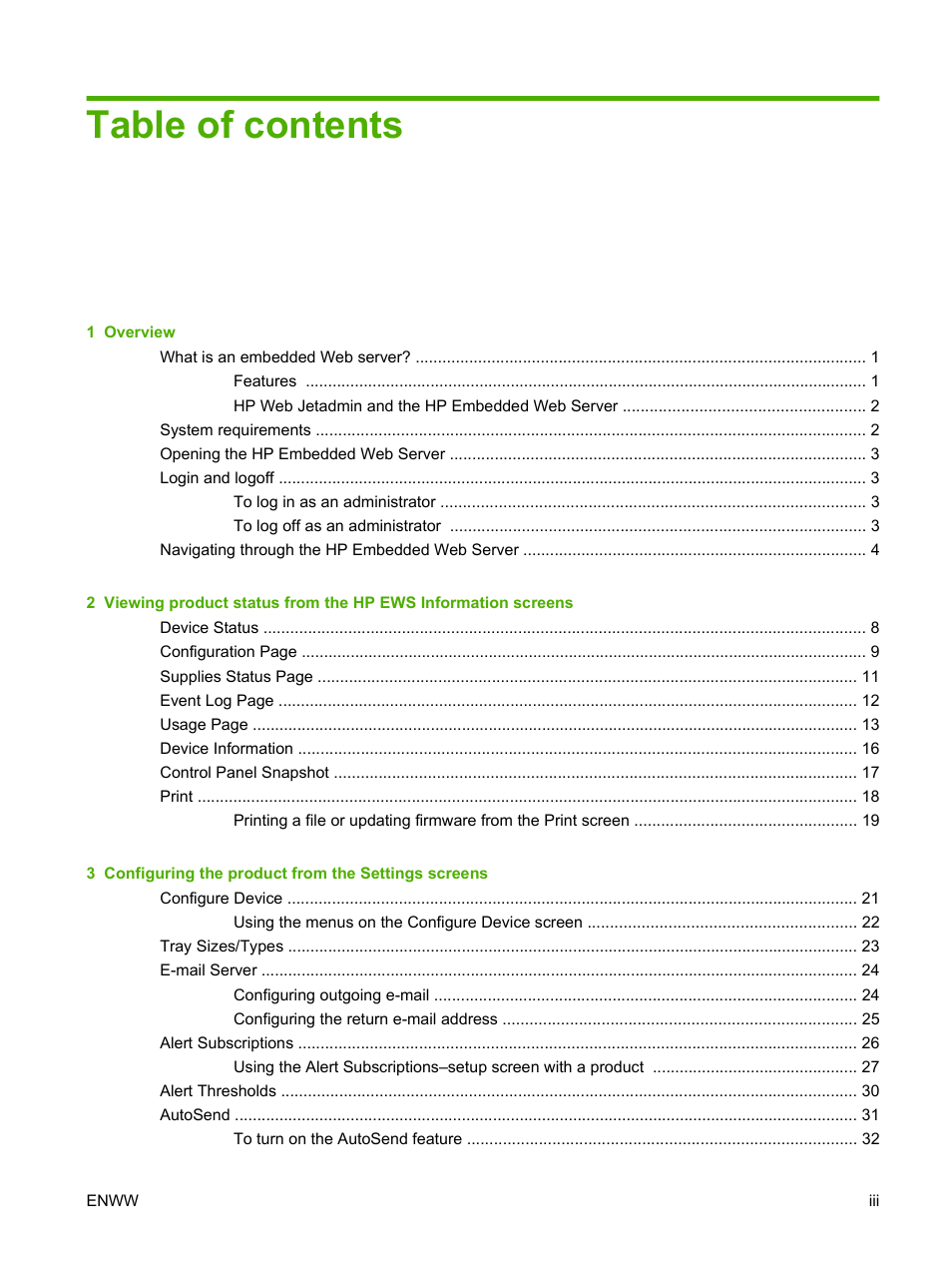 HP Laserjet p3010 User Manual | Page 5 / 74