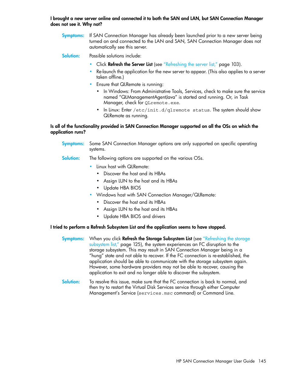 HP 8.20q Fibre Channel Switch User Manual | Page 145 / 162