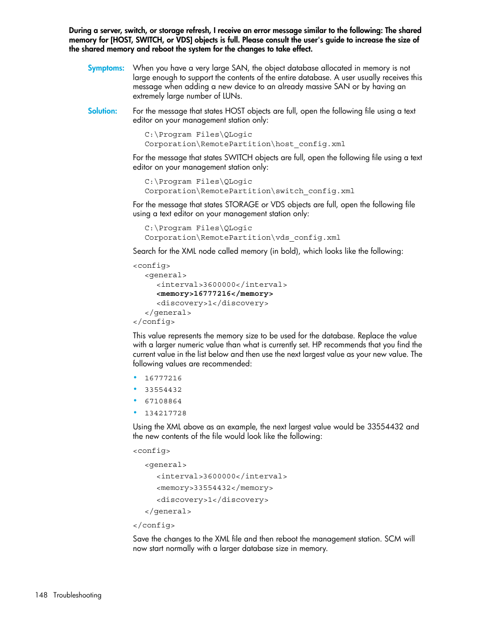 HP 8.20q Fibre Channel Switch User Manual | Page 148 / 162