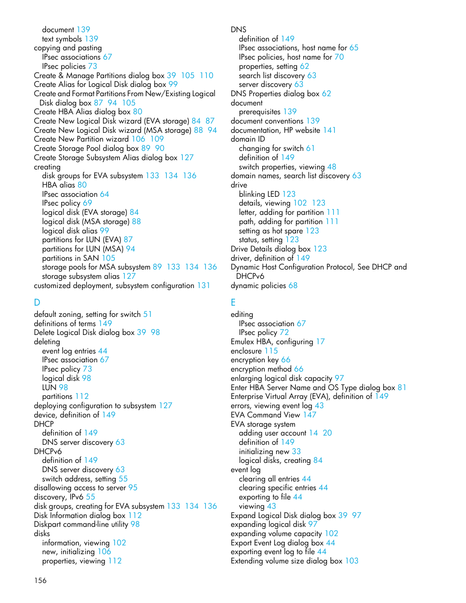 HP 8.20q Fibre Channel Switch User Manual | Page 156 / 162