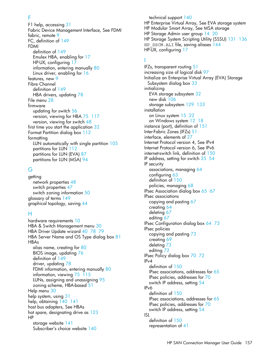 HP 8.20q Fibre Channel Switch User Manual | Page 157 / 162