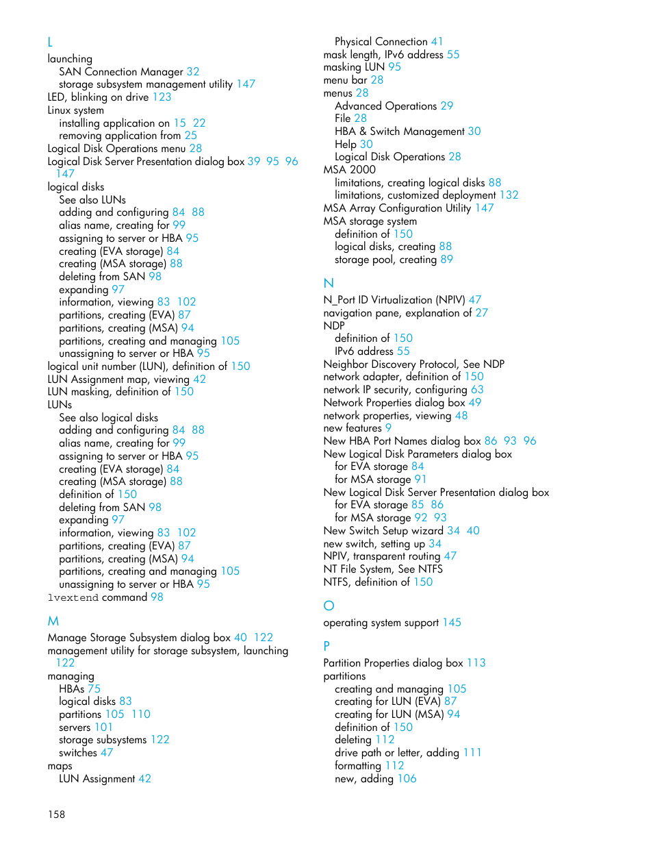 HP 8.20q Fibre Channel Switch User Manual | Page 158 / 162