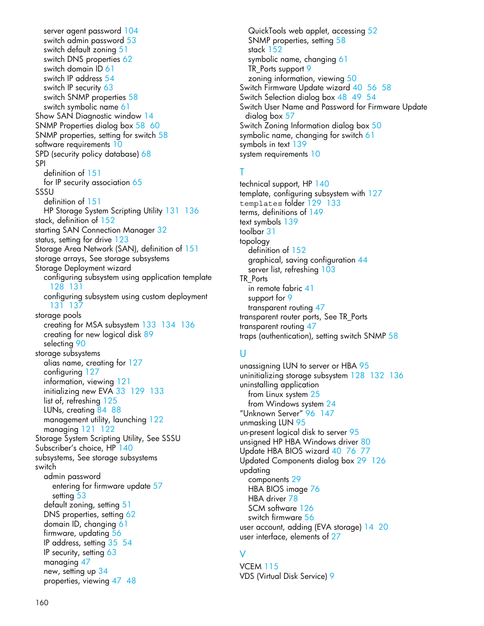 HP 8.20q Fibre Channel Switch User Manual | Page 160 / 162